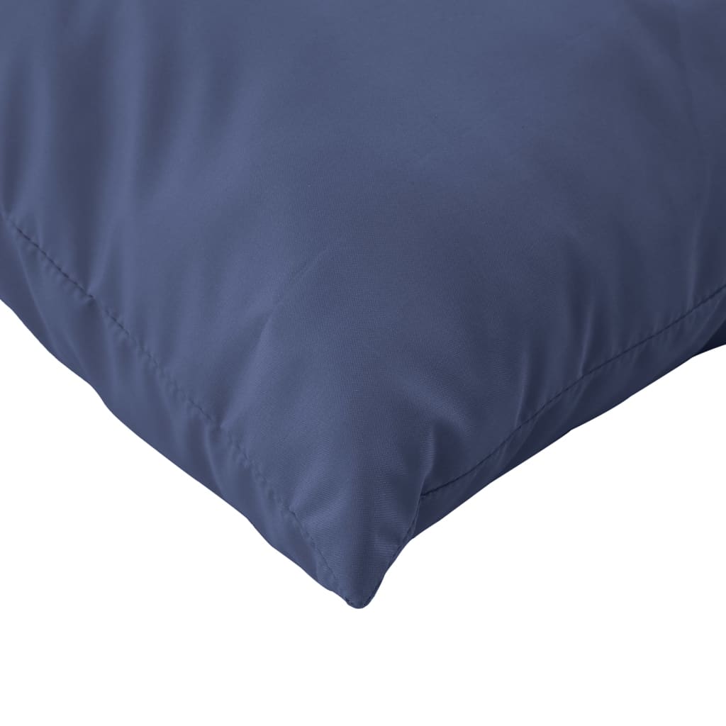 Pallet Cushion Set Navy Blue 60x38x13 cm Fabric