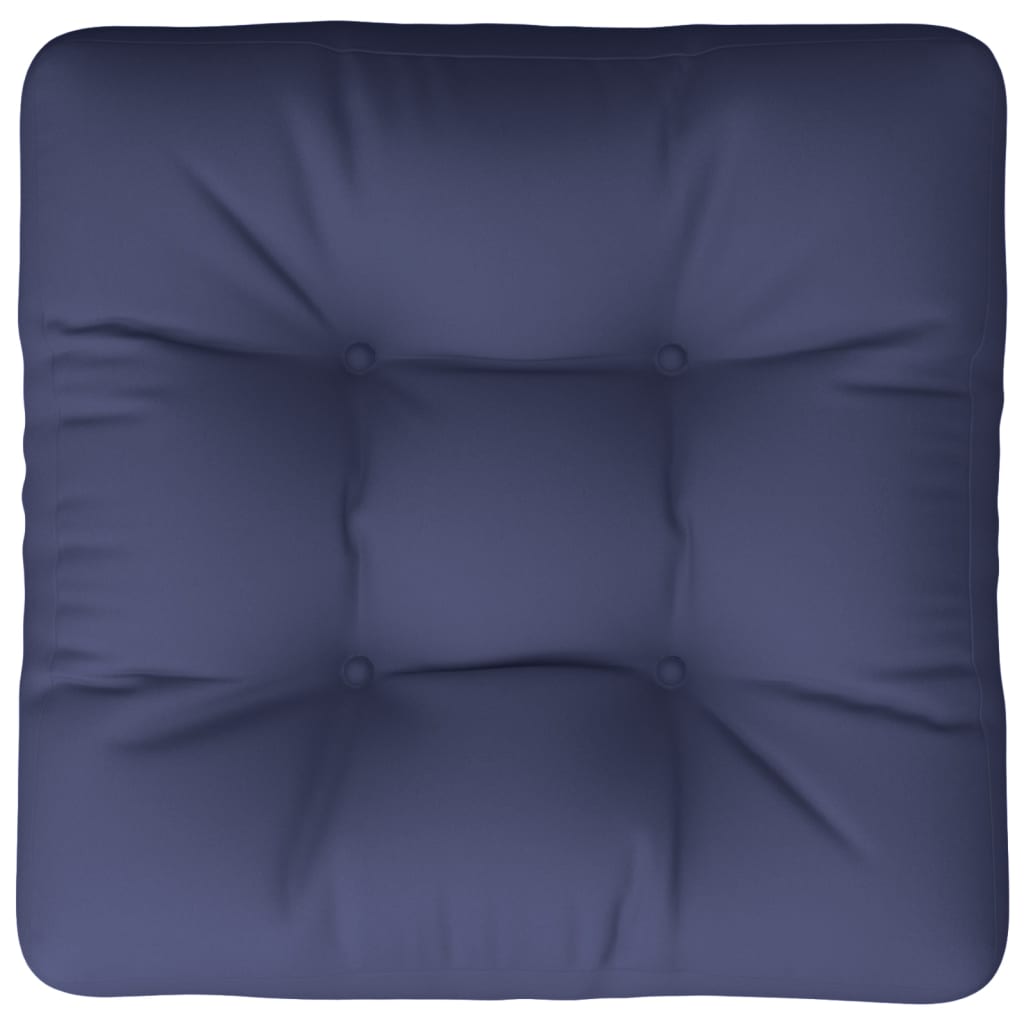Coussin de palette bleu marine 60x61,5x10 cm Tissu