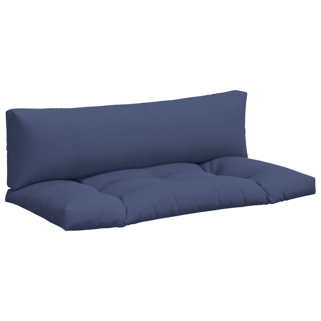 Coussins de palette 2 pcs Tissu Oxford bleu marine