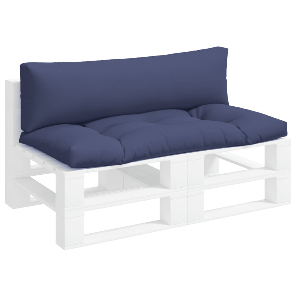 Coussins de palette 2 pcs Tissu Oxford bleu marine