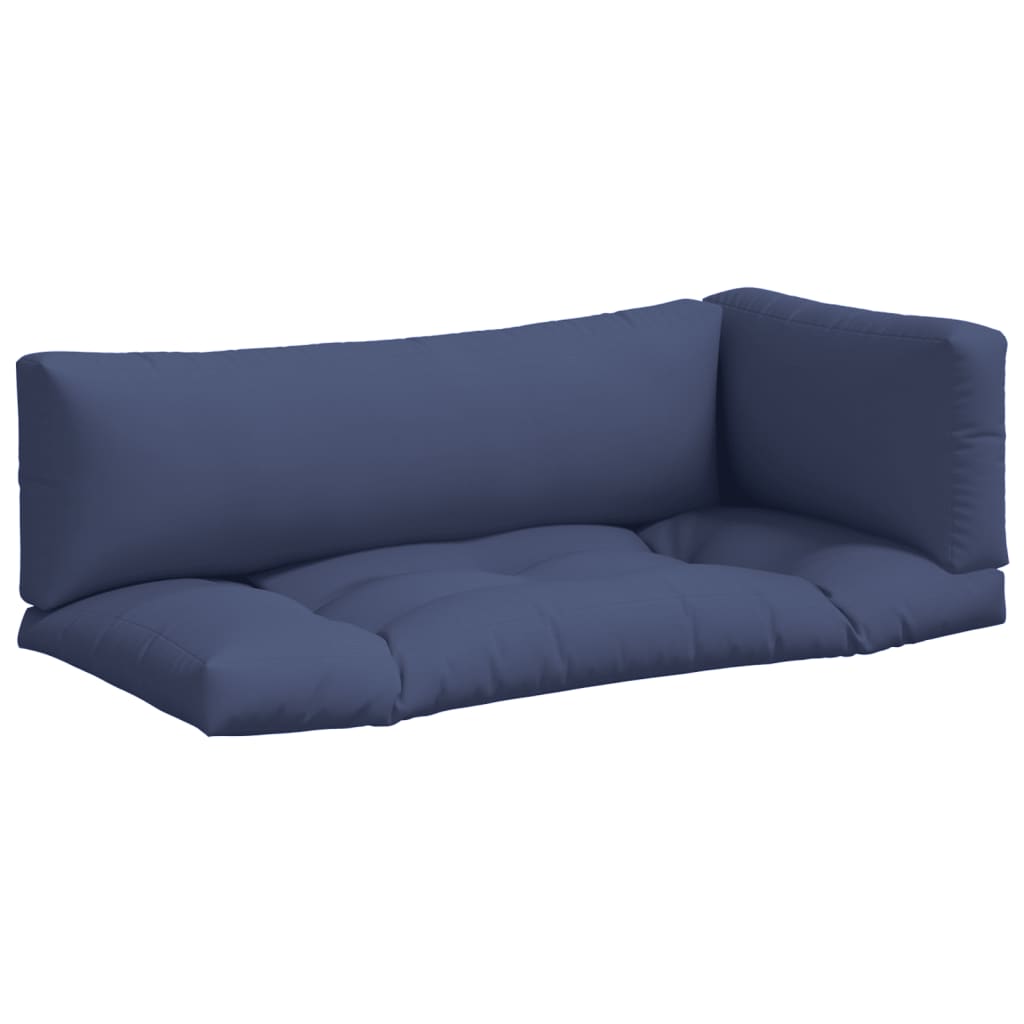 Coussins de palette 3 pcs Tissu Oxford bleu marine