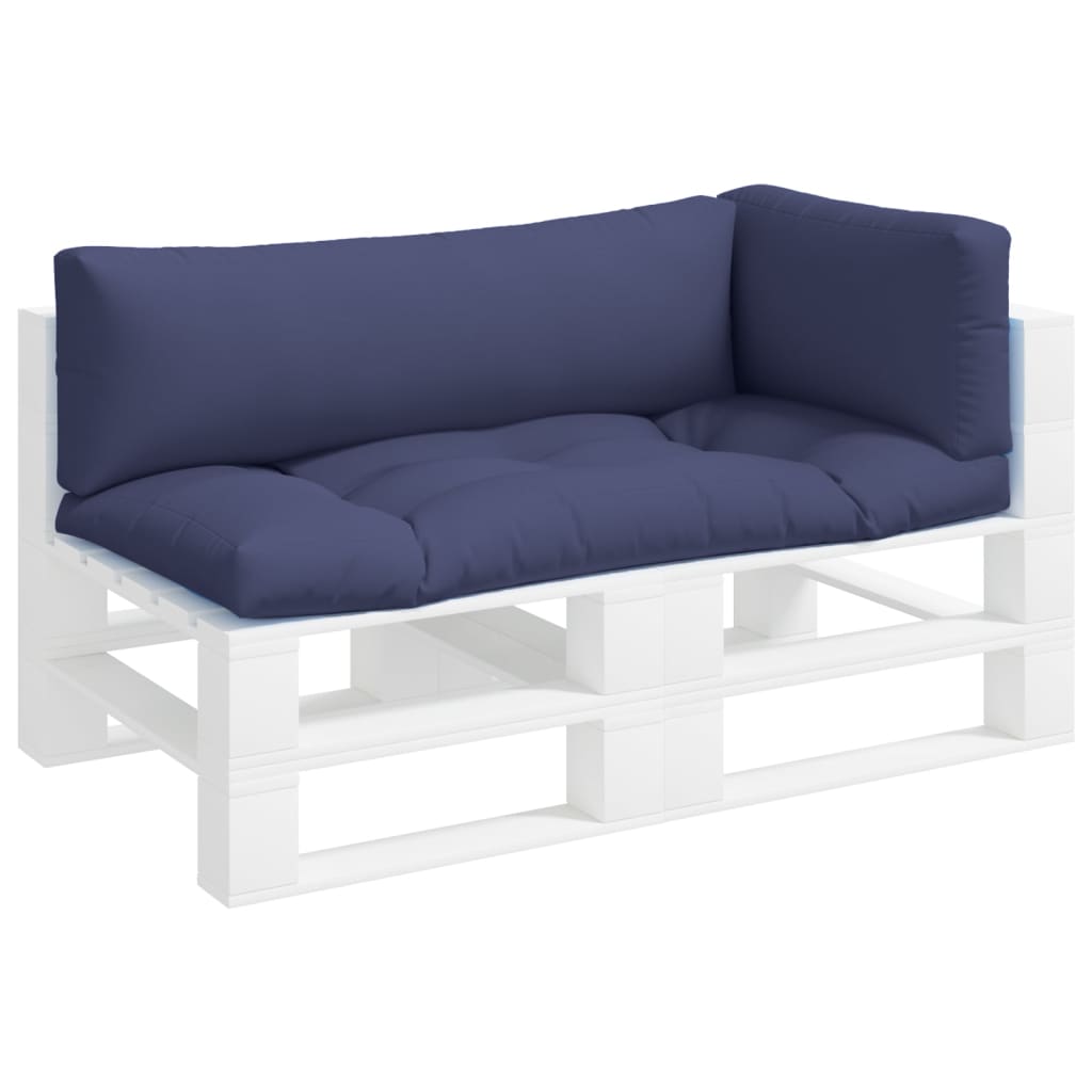Coussins de palette 3 pcs Tissu Oxford bleu marine