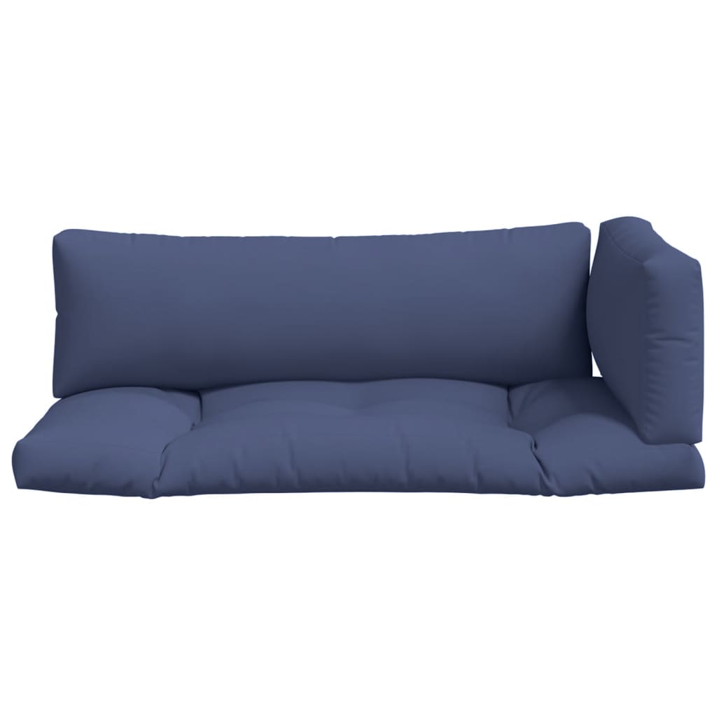 Coussins de palette 3 pcs Tissu Oxford bleu marine
