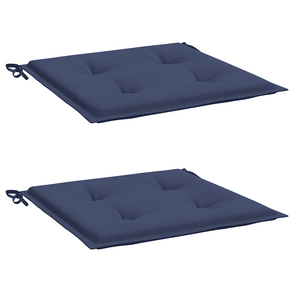 Pallet Cushions 2 pcs. Navy Blue 40x40x4 cm Oxford Fabric