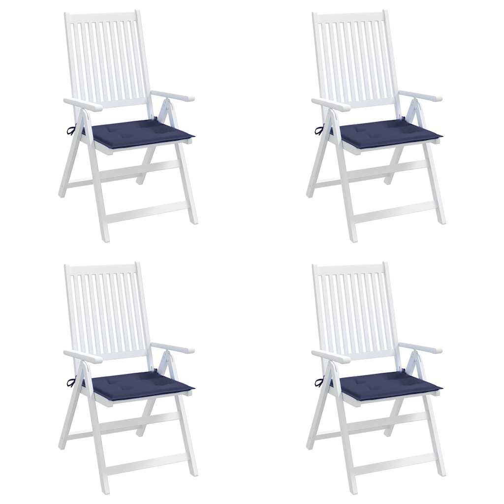 Pallet Cushions 4 pcs. Navy Blue 40x40x4 cm Oxford Fabric