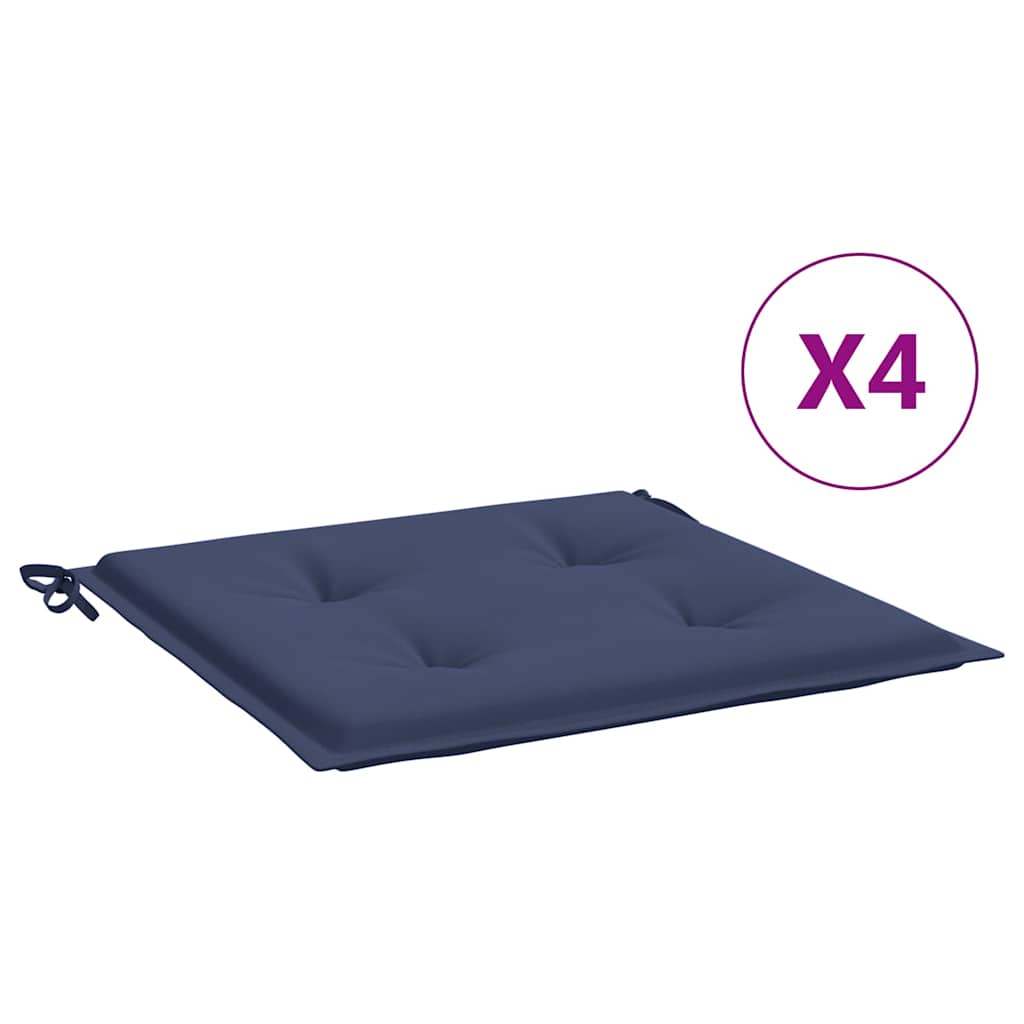 Pallet Cushions 4 pcs. Navy Blue 50x50x4 cm Oxford Fabric