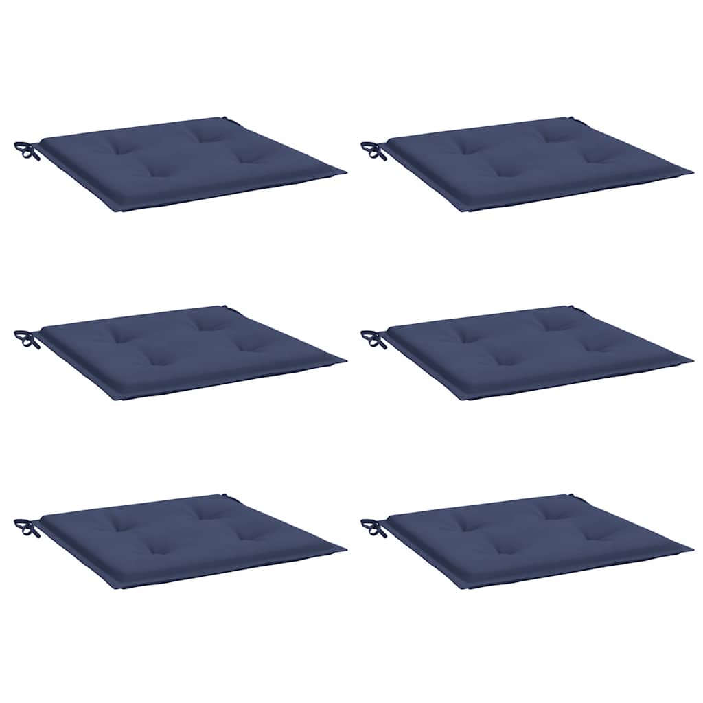Pallet Cushions 6 pcs Navy Blue 50x50x4 cm Oxford Fabric