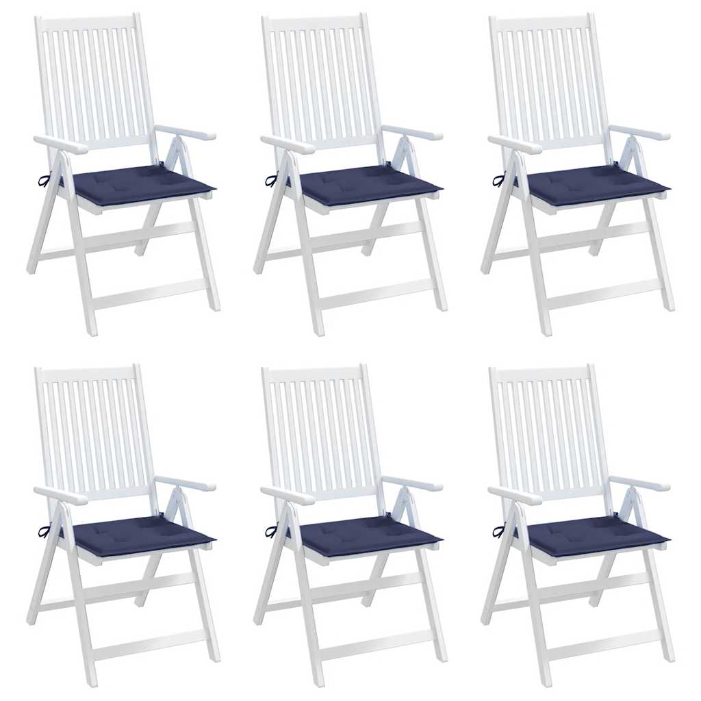 Pallet Cushions 6 pcs Navy Blue 50x50x4 cm Oxford Fabric