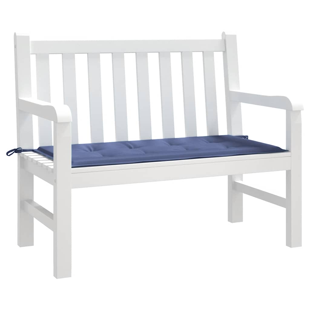 Coussin pour banc de jardin bleu marine 120x50x4 cm Tissu Oxford