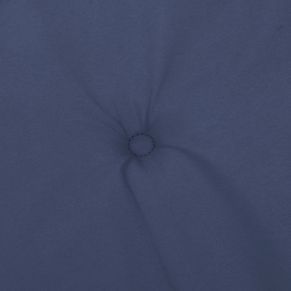 Coussins de dossier haut 6 pces. Tissu bleu marine