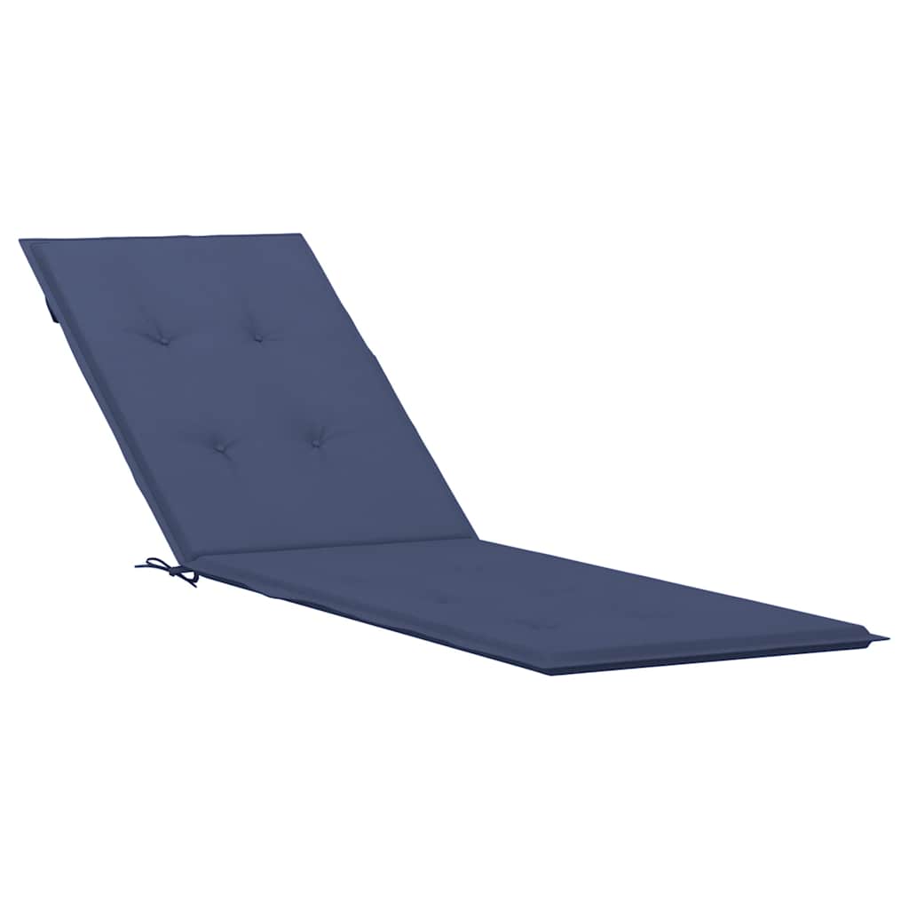 Coussin de transat bleu marine tissu Oxford