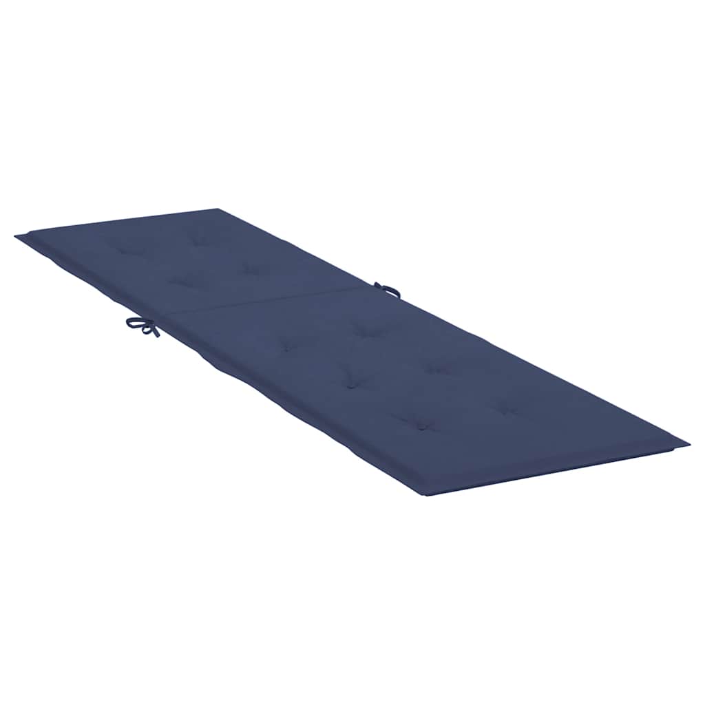 Coussin de transat bleu marine tissu Oxford