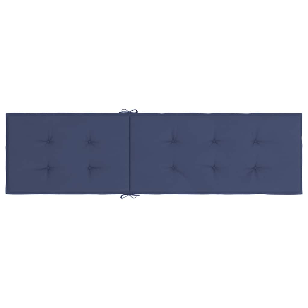 Coussin de transat bleu marine tissu Oxford