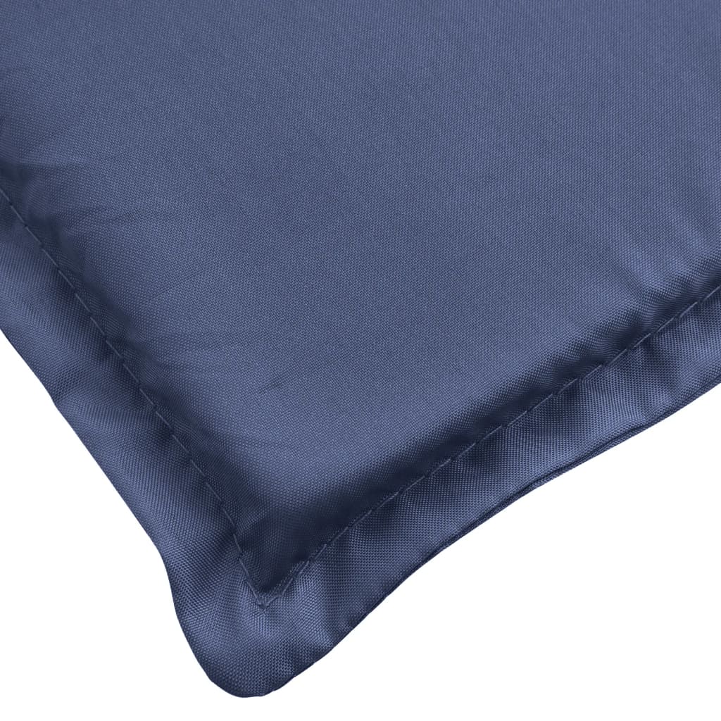Coussin pour chaise longue bleu marine en tissu Oxford