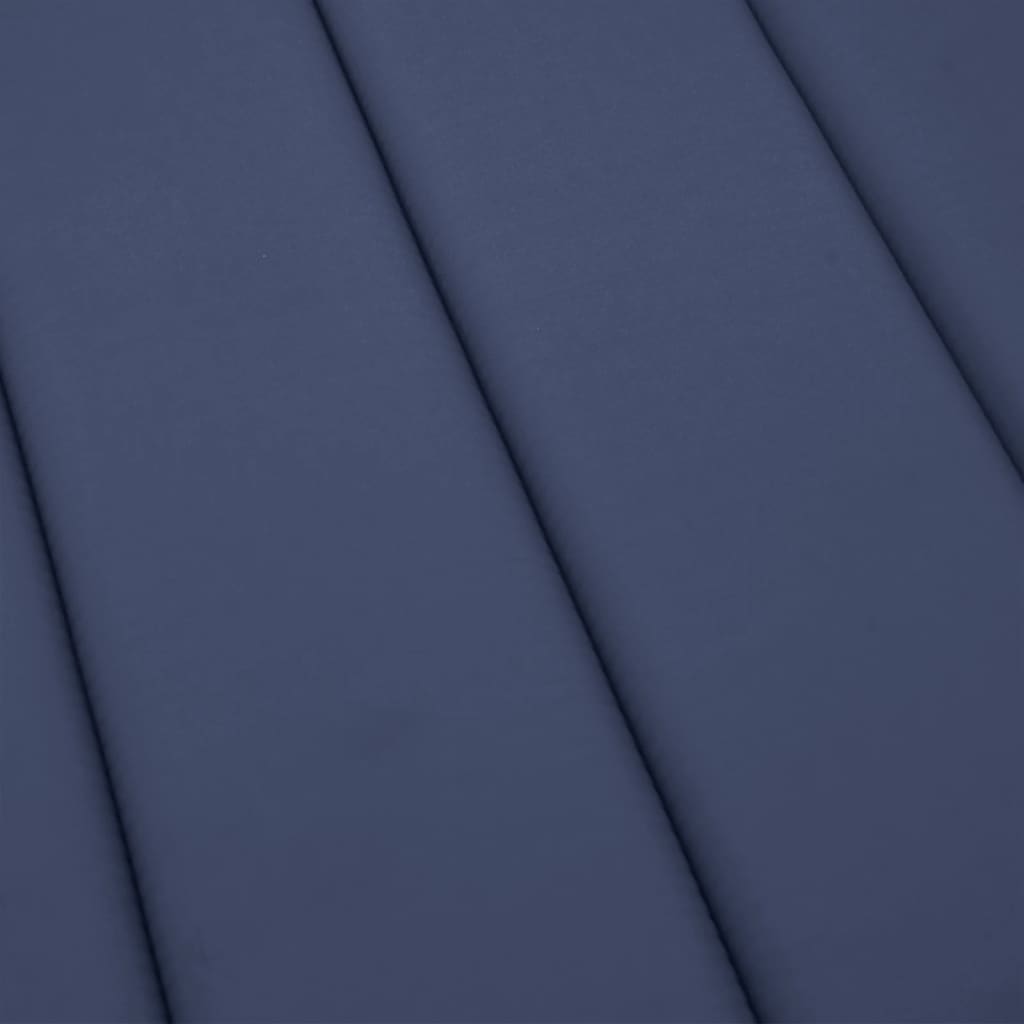 Coussin pour chaise longue bleu marine en tissu Oxford