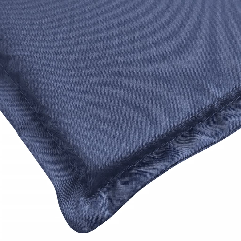 Coussin pour chaise longue bleu marine en tissu Oxford