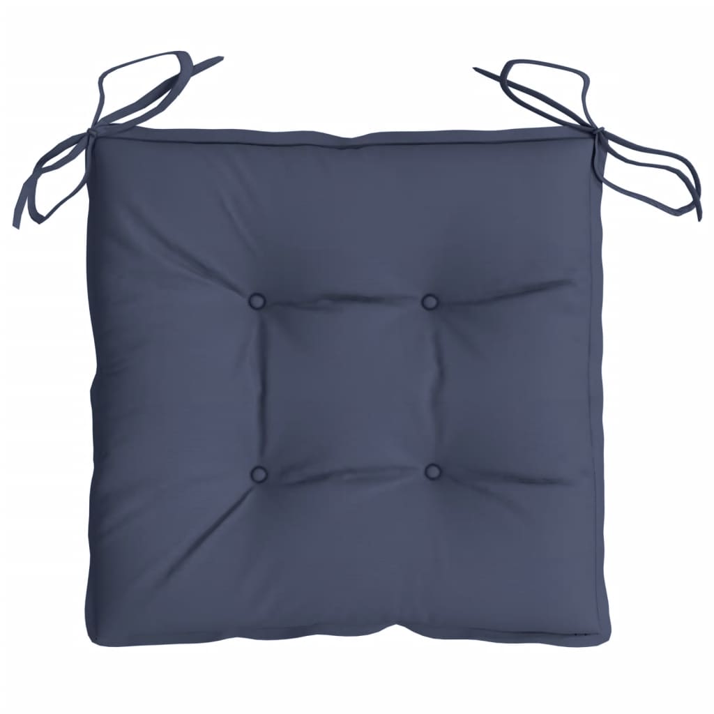 Chair Cushions 2 pcs. Navy Blue 50x50x7 cm Oxford Fabric