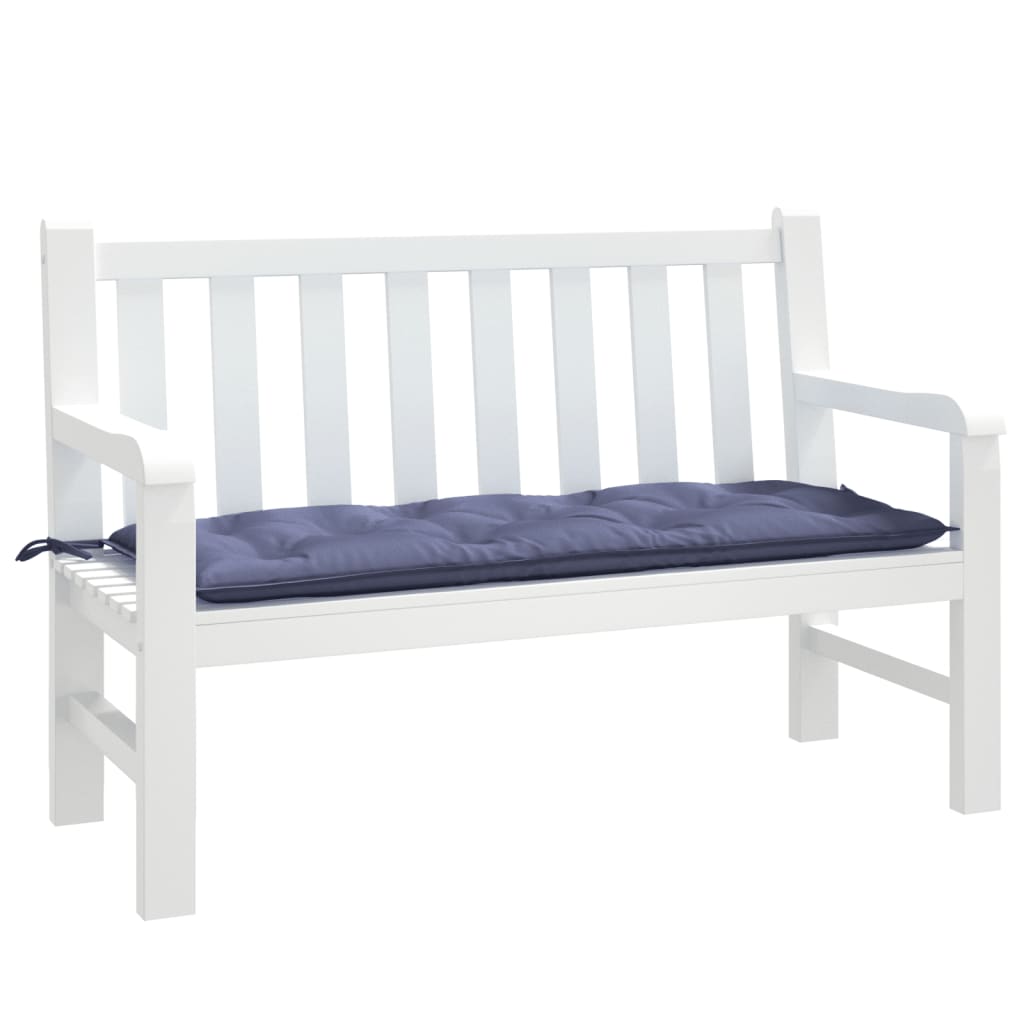 Garden Bench Cushion Navy Blue 120x50x7 cm Oxford Fabric