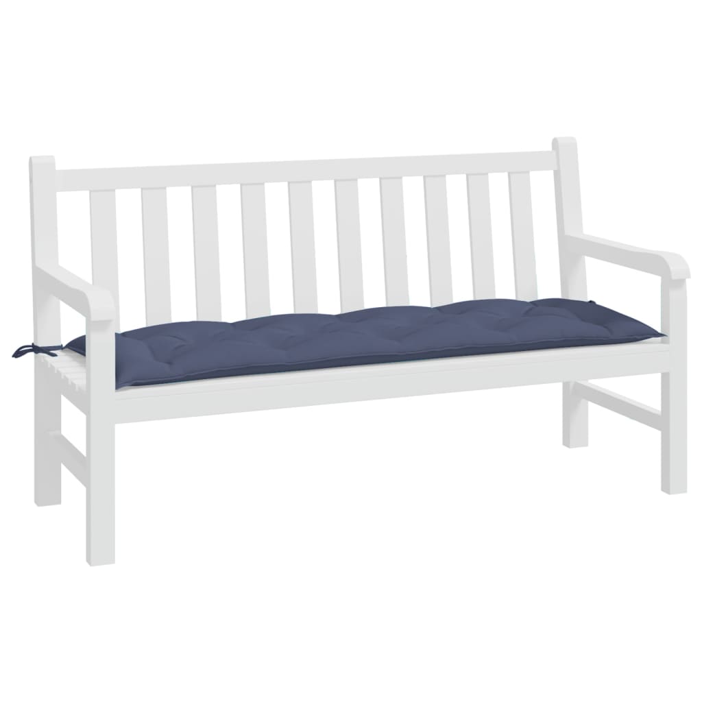 Garden Bench Cushion Navy Blue 150x50x7 cm Oxford Fabric