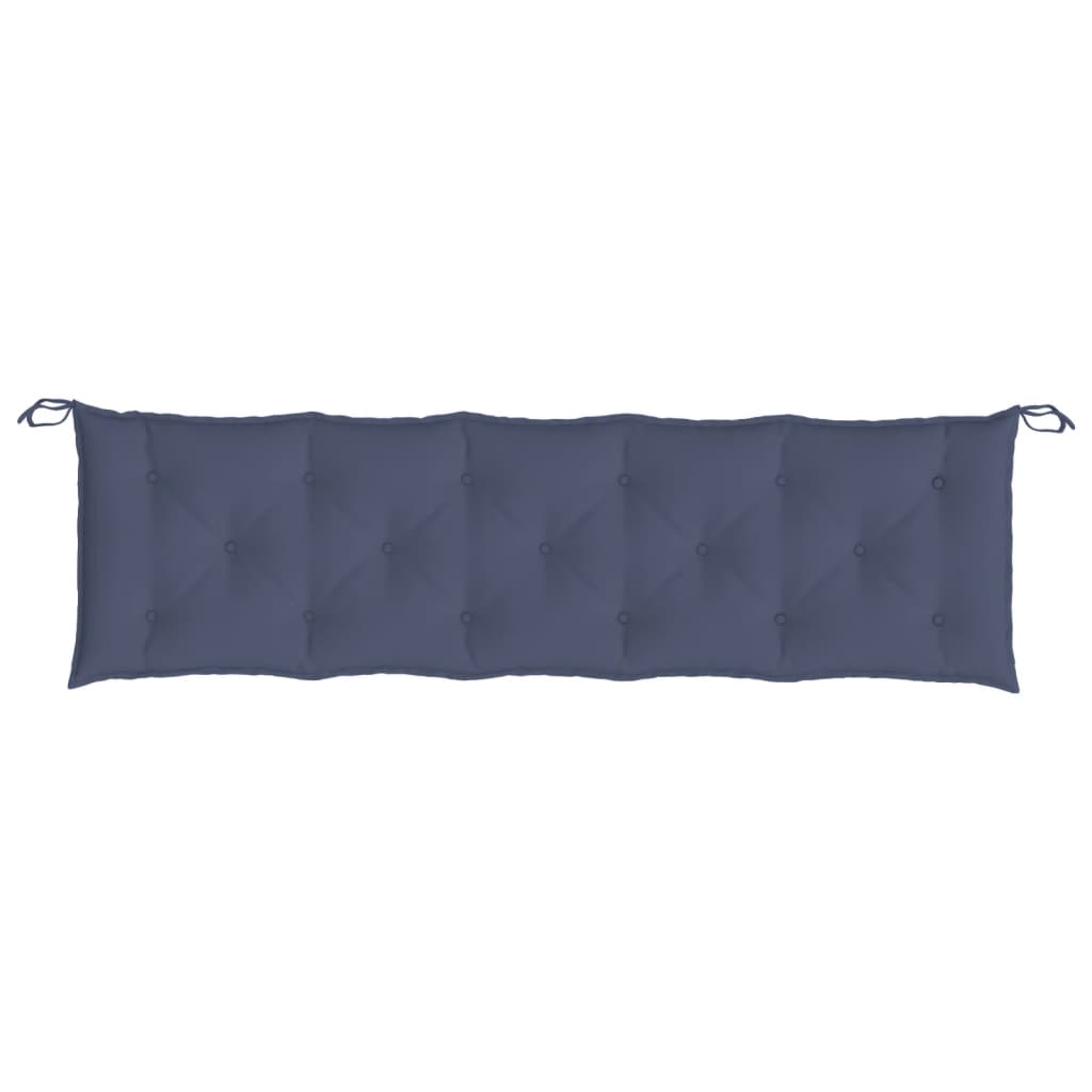 Coussin pour banc de jardin bleu marine 180x50x7 cm Tissu Oxford
