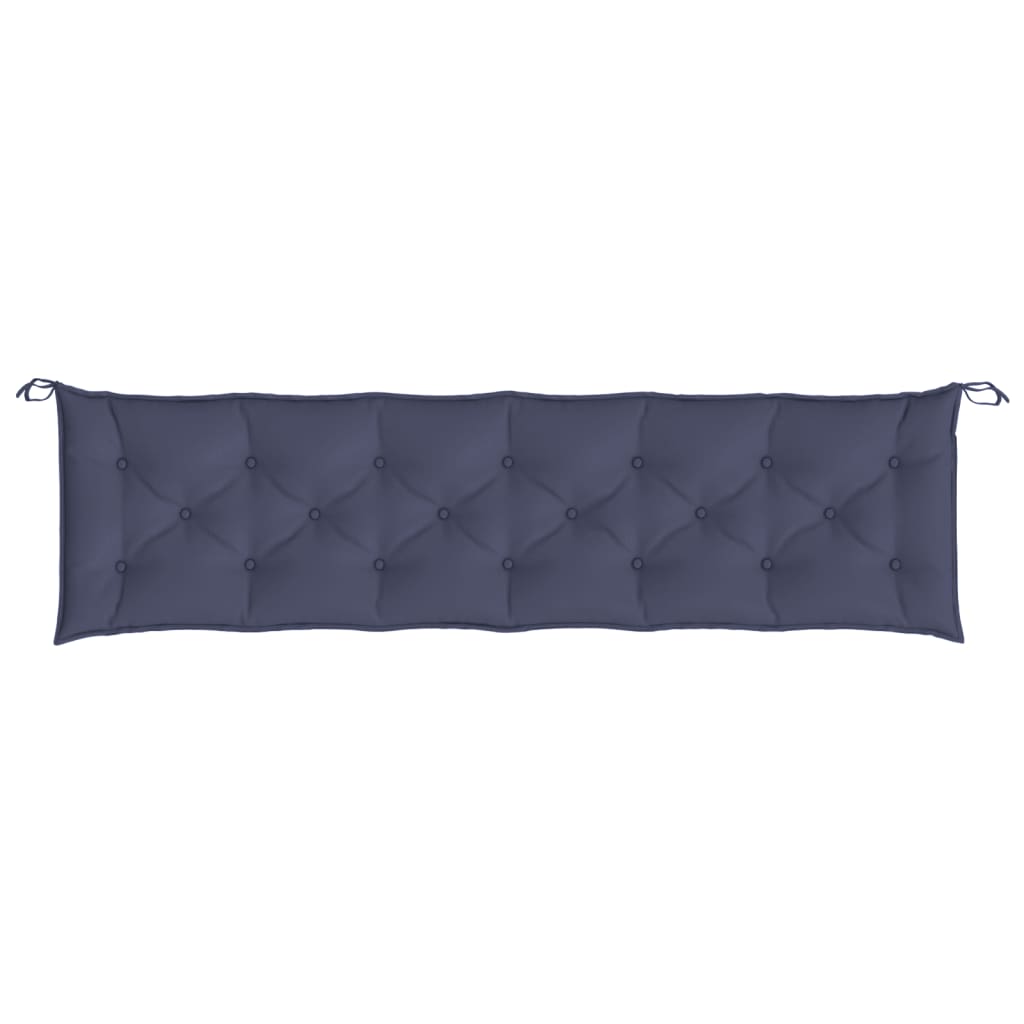 Garden Bench Cushion Navy Blue 200x50x7 cm Oxford Fabric