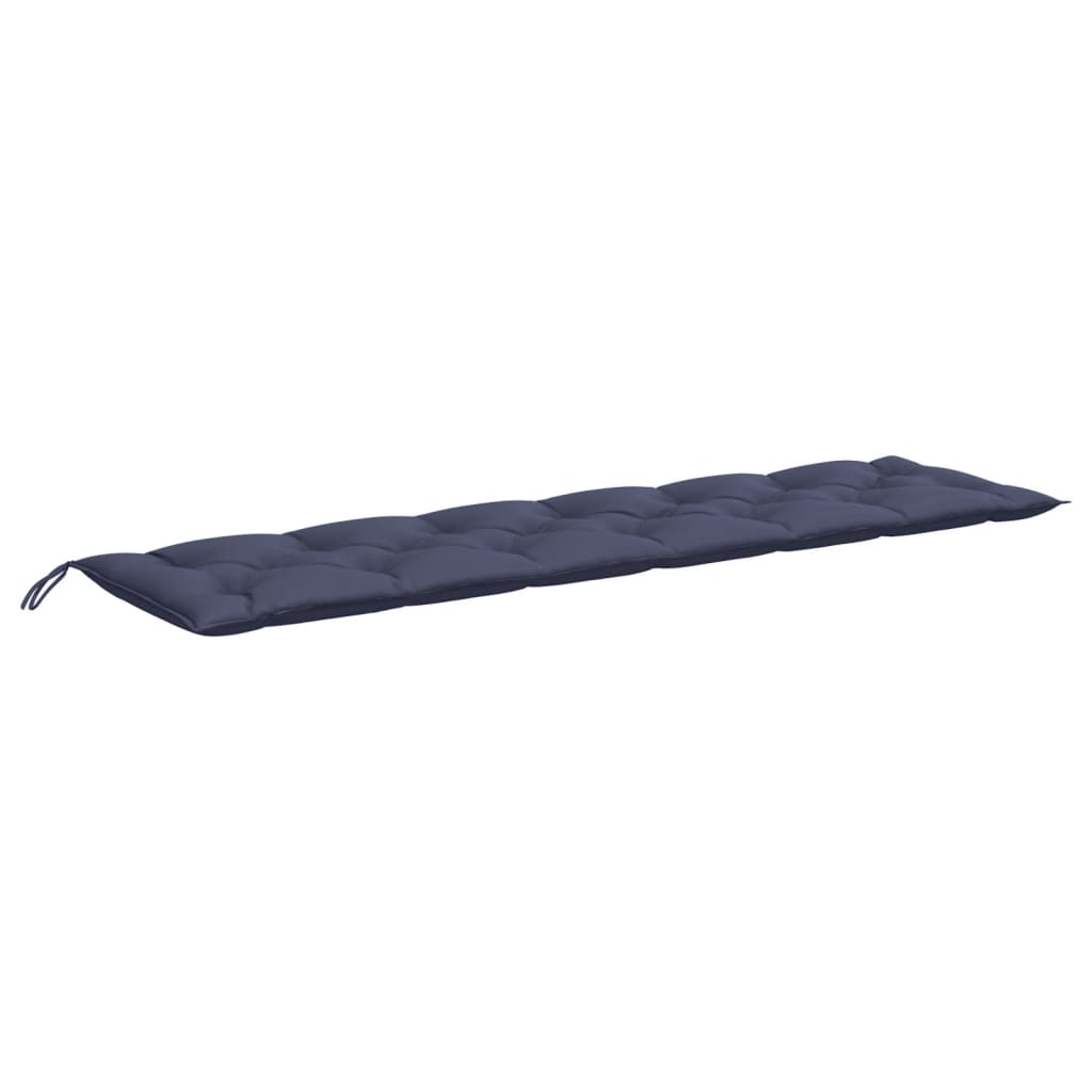 Garden Bench Cushion Navy Blue 200x50x7 cm Oxford Fabric