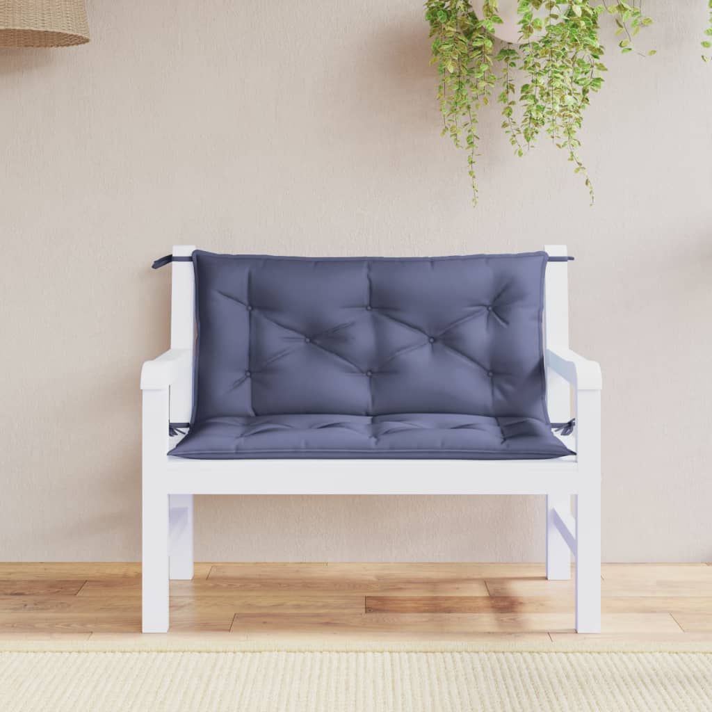 Garden Bench Cushions 2 pcs. Navy Blue 100x50x7 cm Oxford Fabric