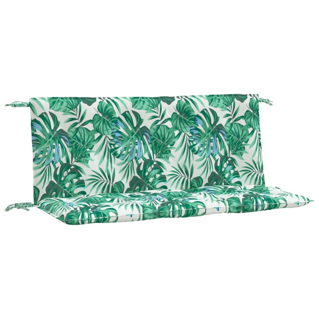 Garden Bench Cushions 2 pcs. Leaf Pattern 120x50x7cm Oxford Fabric