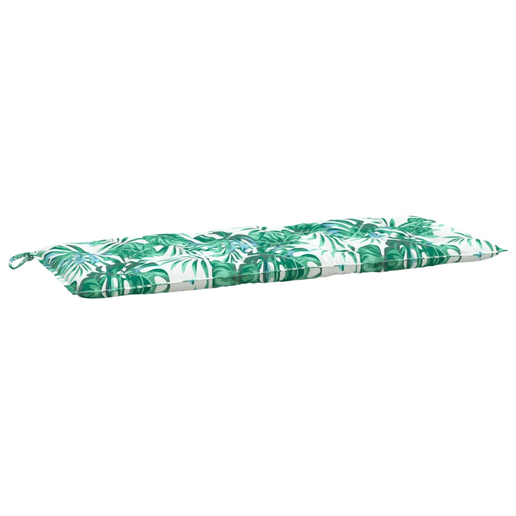 Garden Bench Cushions 2 pcs. Leaf Pattern 120x50x7cm Oxford Fabric