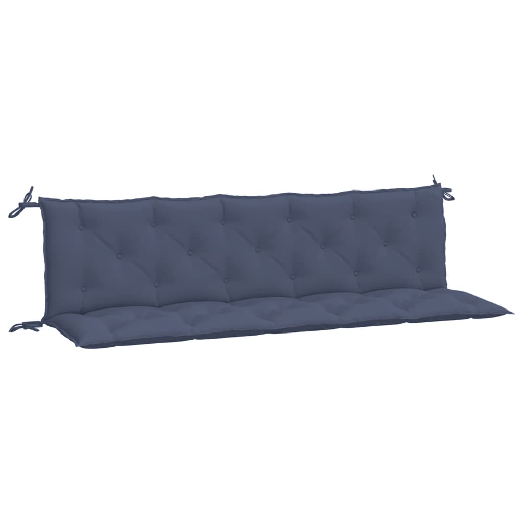 Garden Bench Cushions 2 pcs. Navy Blue 180x50x7 cm Oxford Fabric