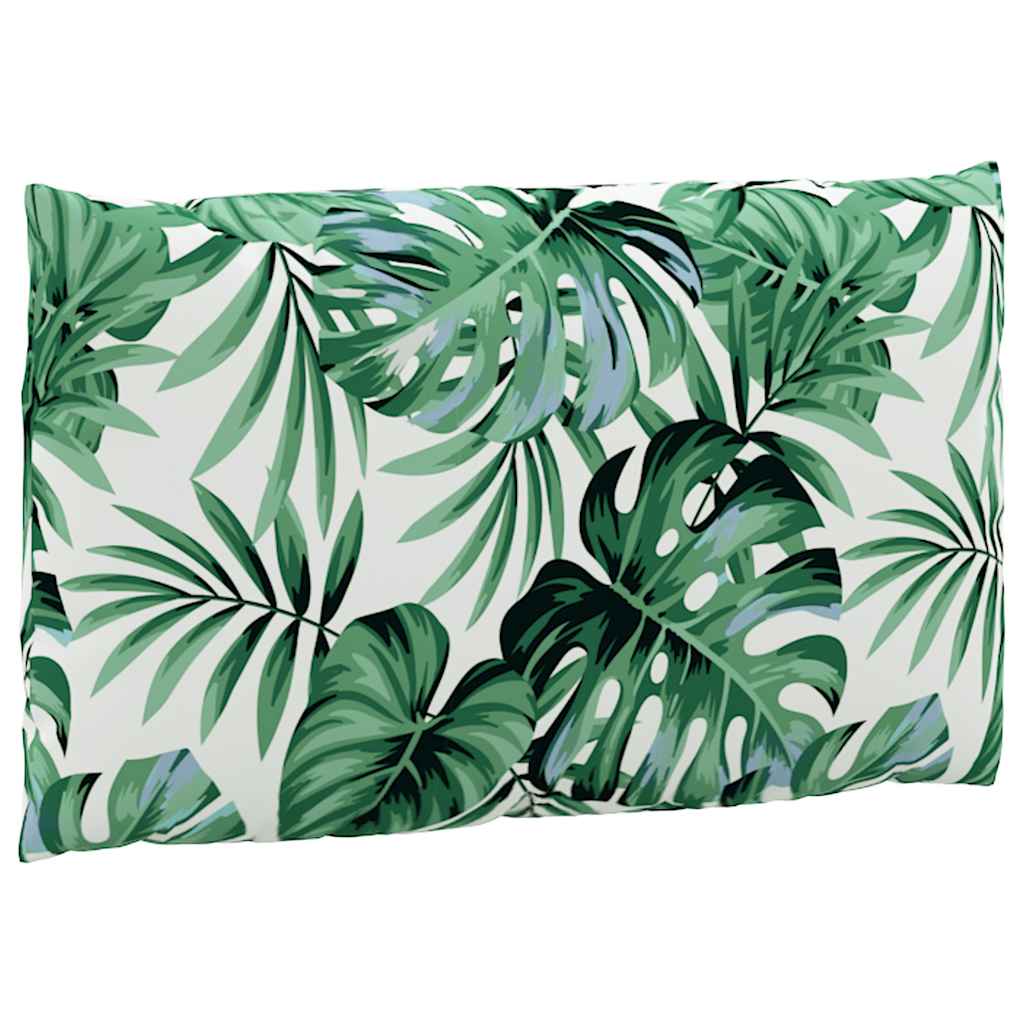 Coussin de palette 2 pcs motif feuille Tissu