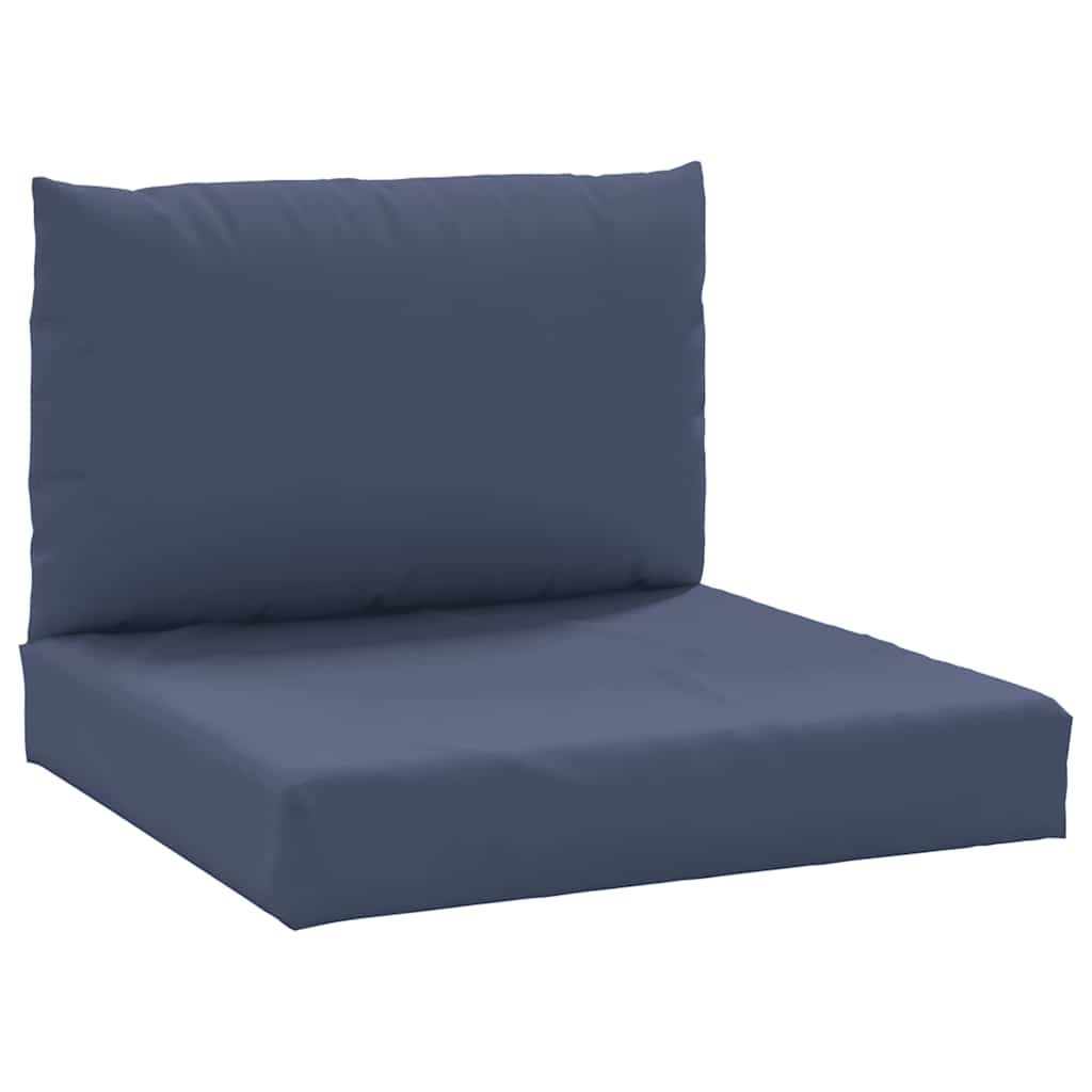 Coussins de palette 2 pcs Tissu bleu marine