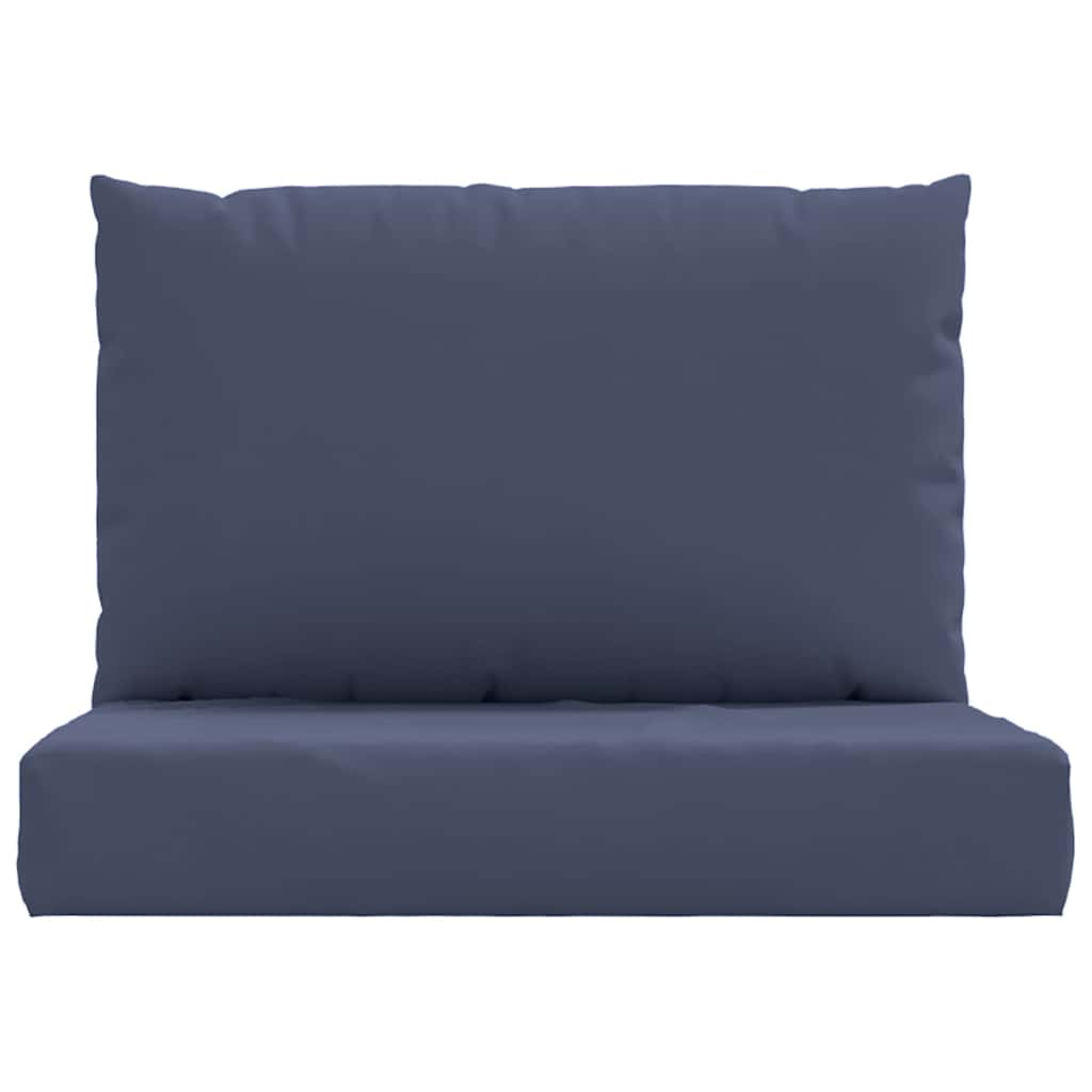 Coussins de palette 2 pcs Tissu bleu marine