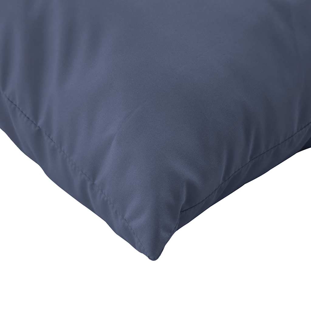 Coussins de palette 2 pcs Tissu bleu marine