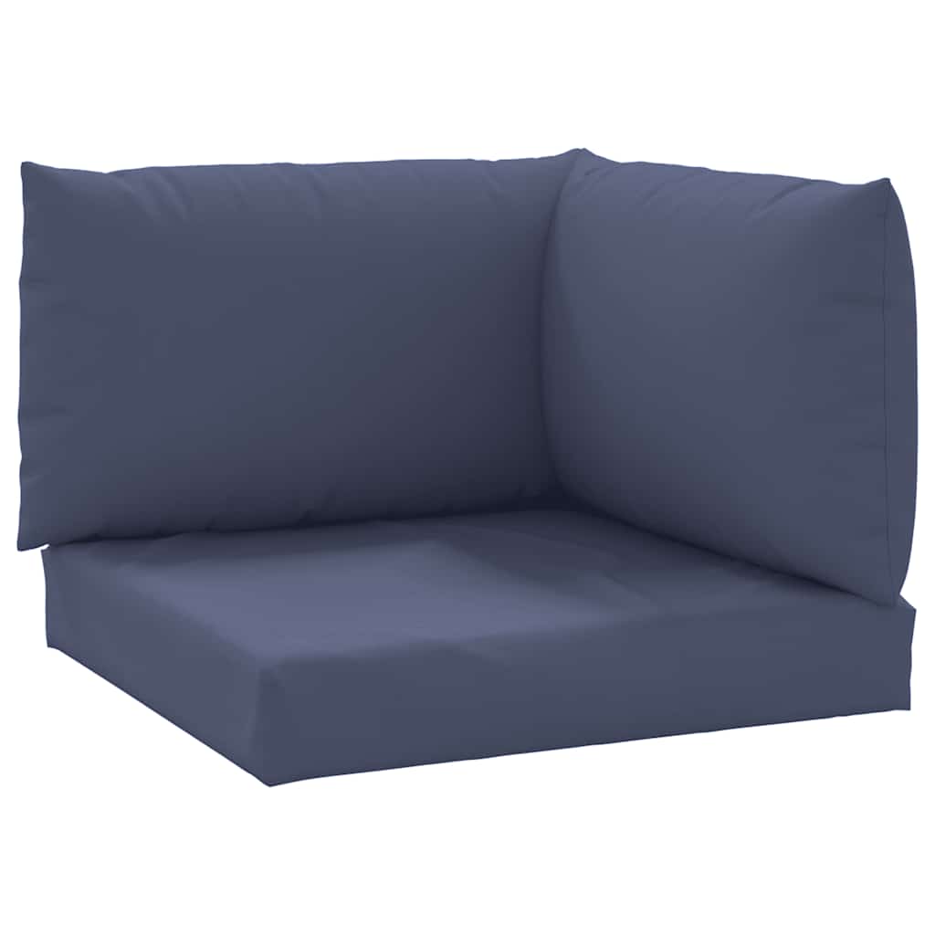 Coussins de palette 3 pcs Tissu Oxford bleu marine