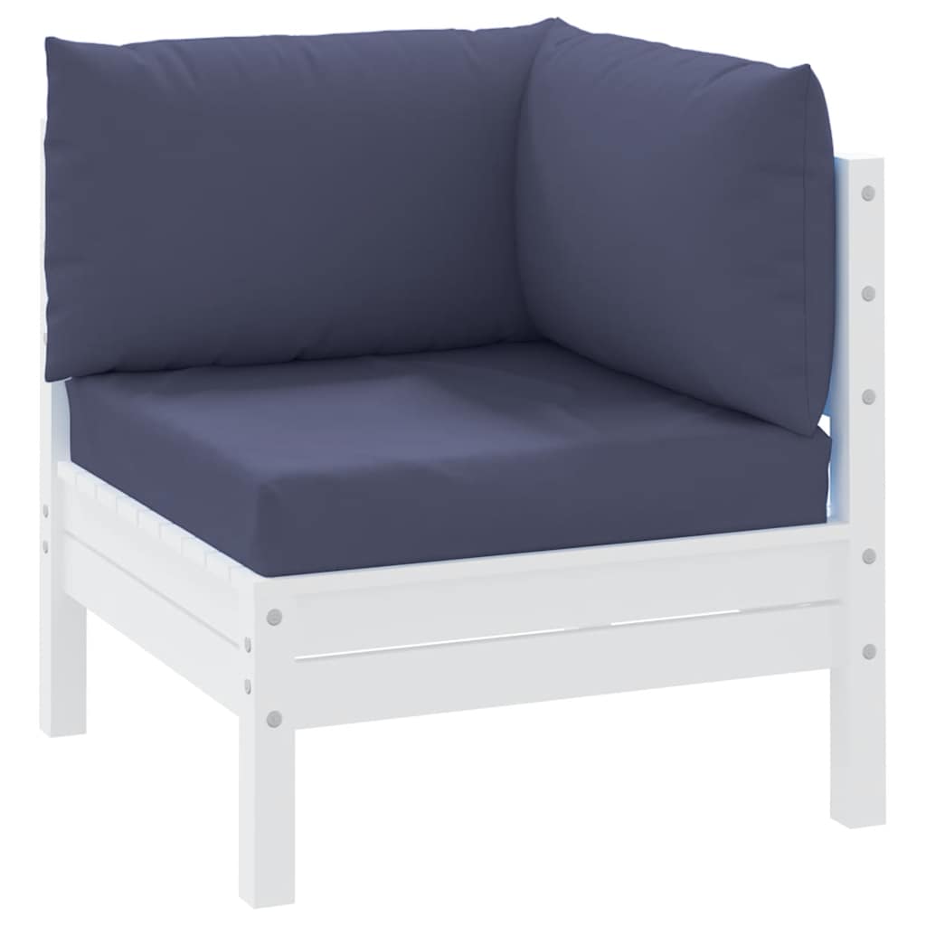 Coussins de palette 3 pcs Tissu Oxford bleu marine
