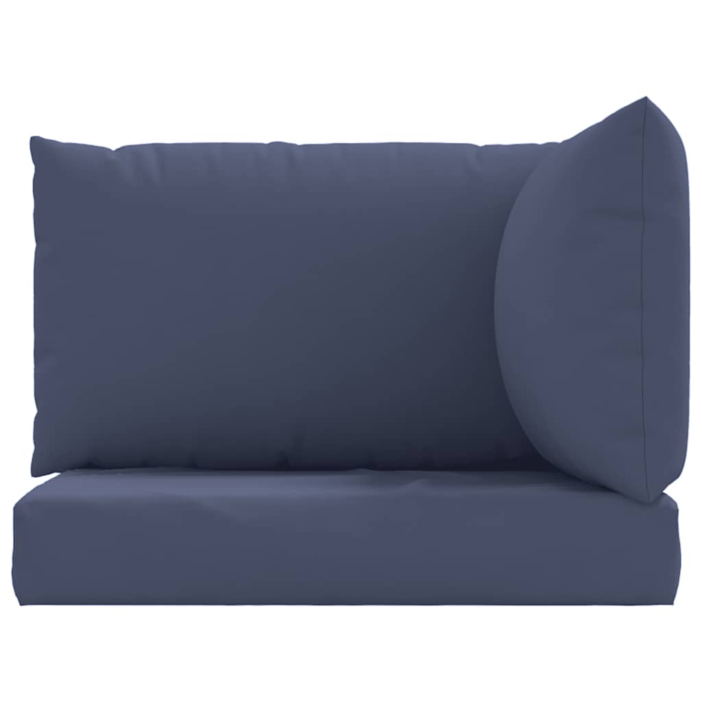 Coussins de palette 3 pcs Tissu Oxford bleu marine