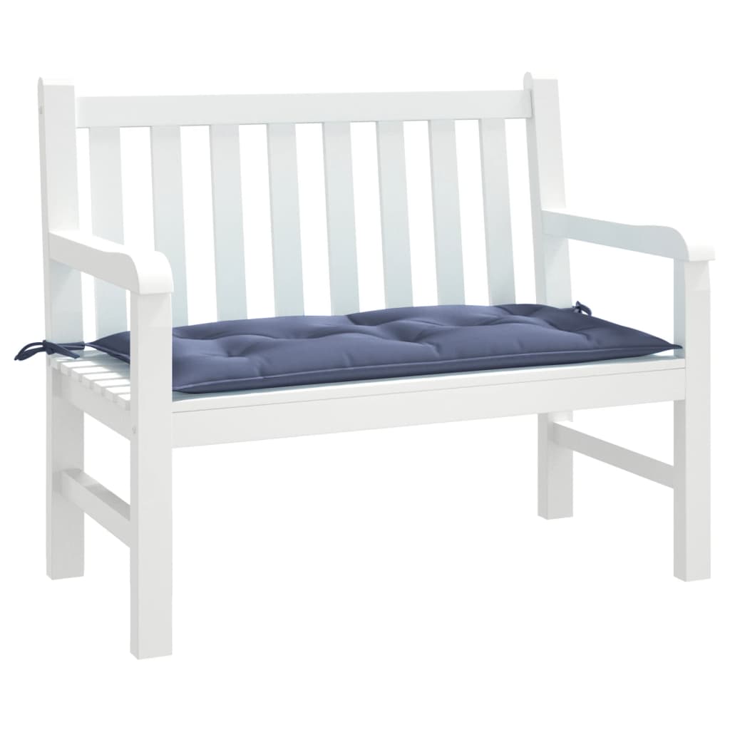 Garden Bench Cushion Navy Blue 110x50x7 cm Oxford Fabric