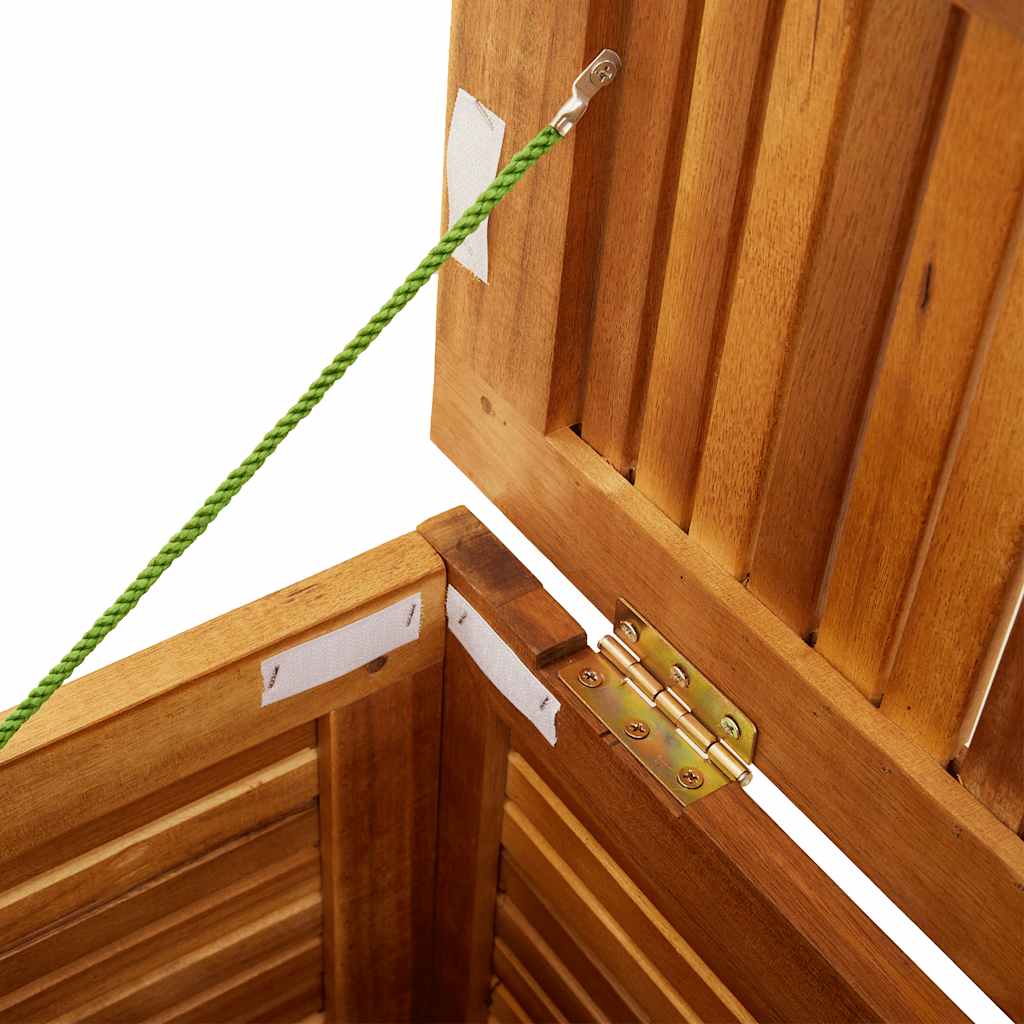 Gartenbox mit Lüftungsschlitzen 60x50x56 cm Massivholz Akazie