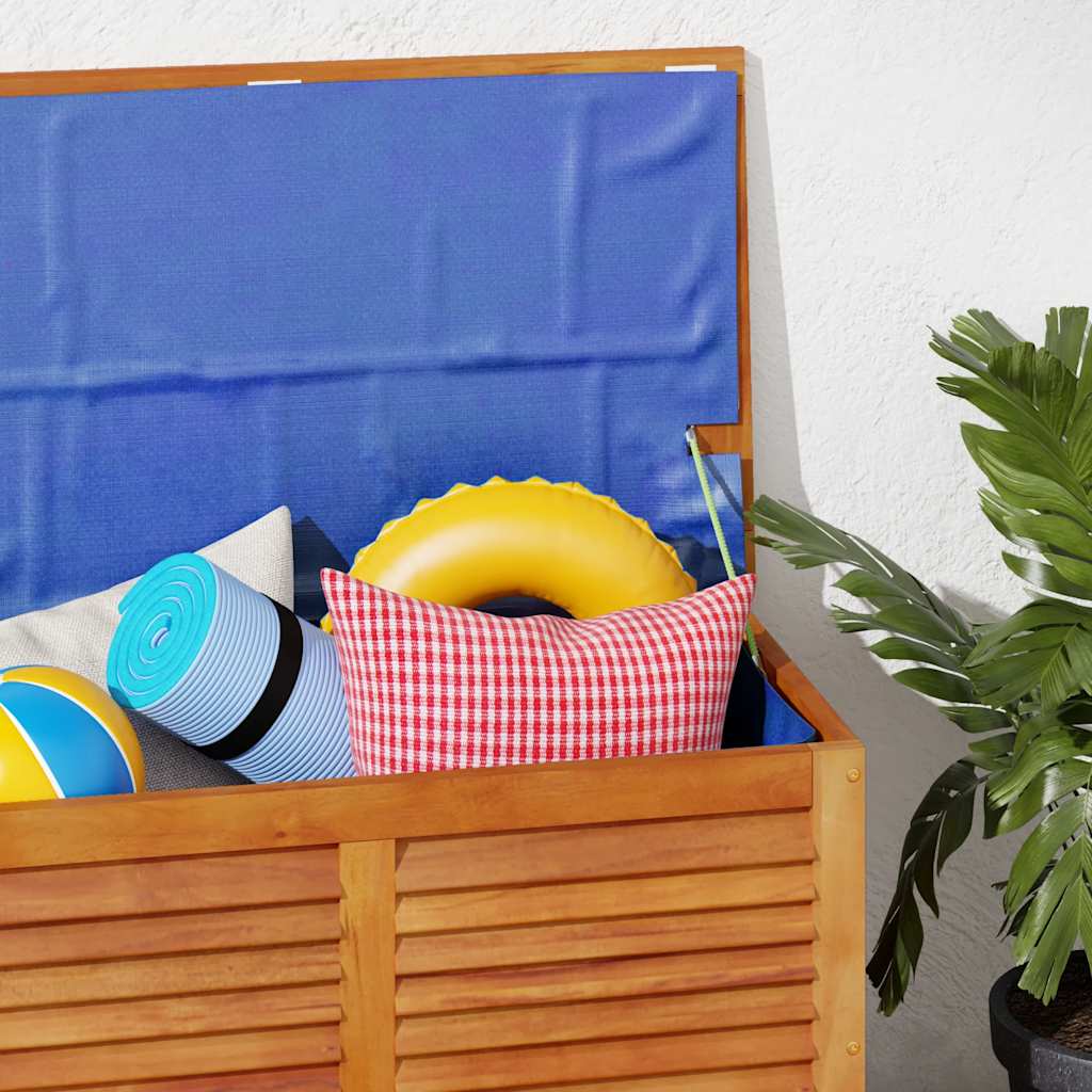 Gartenbox mit Lüftungsschlitzen 90x50x56 cm Massivholz Akazie
