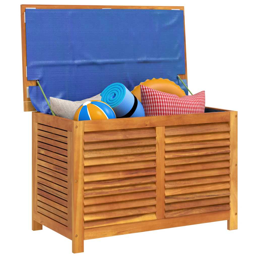 Gartenbox mit Lüftungsschlitzen 90x50x56 cm Massivholz Akazie