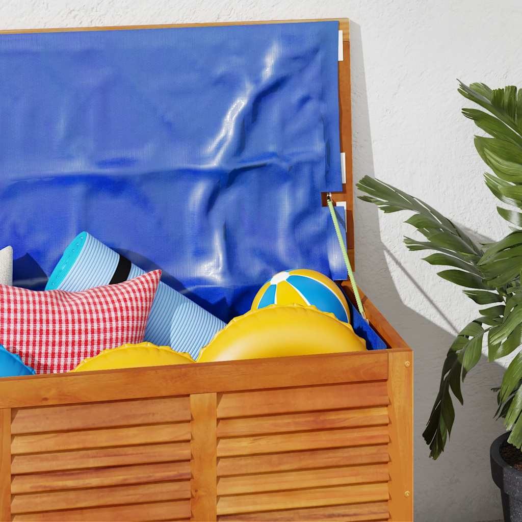 Gartenbox mit Lüftungsschlitzen 113x50x56 cm Massivholz Akazie