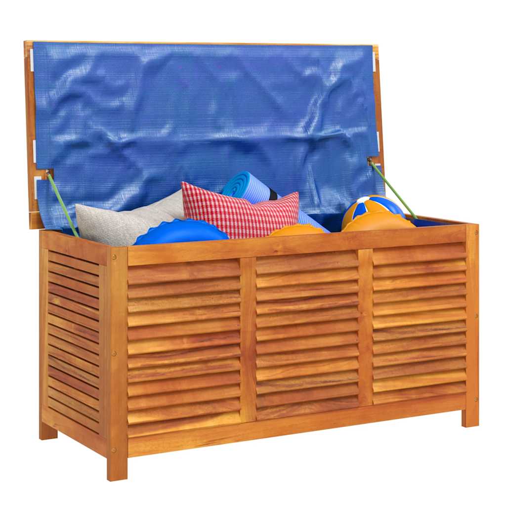 Gartenbox mit Lüftungsschlitzen 113x50x56 cm Massivholz Akazie
