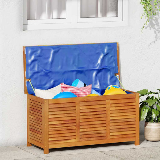 Gartenbox mit Lüftungsschlitzen 113x50x56 cm Massivholz Akazie