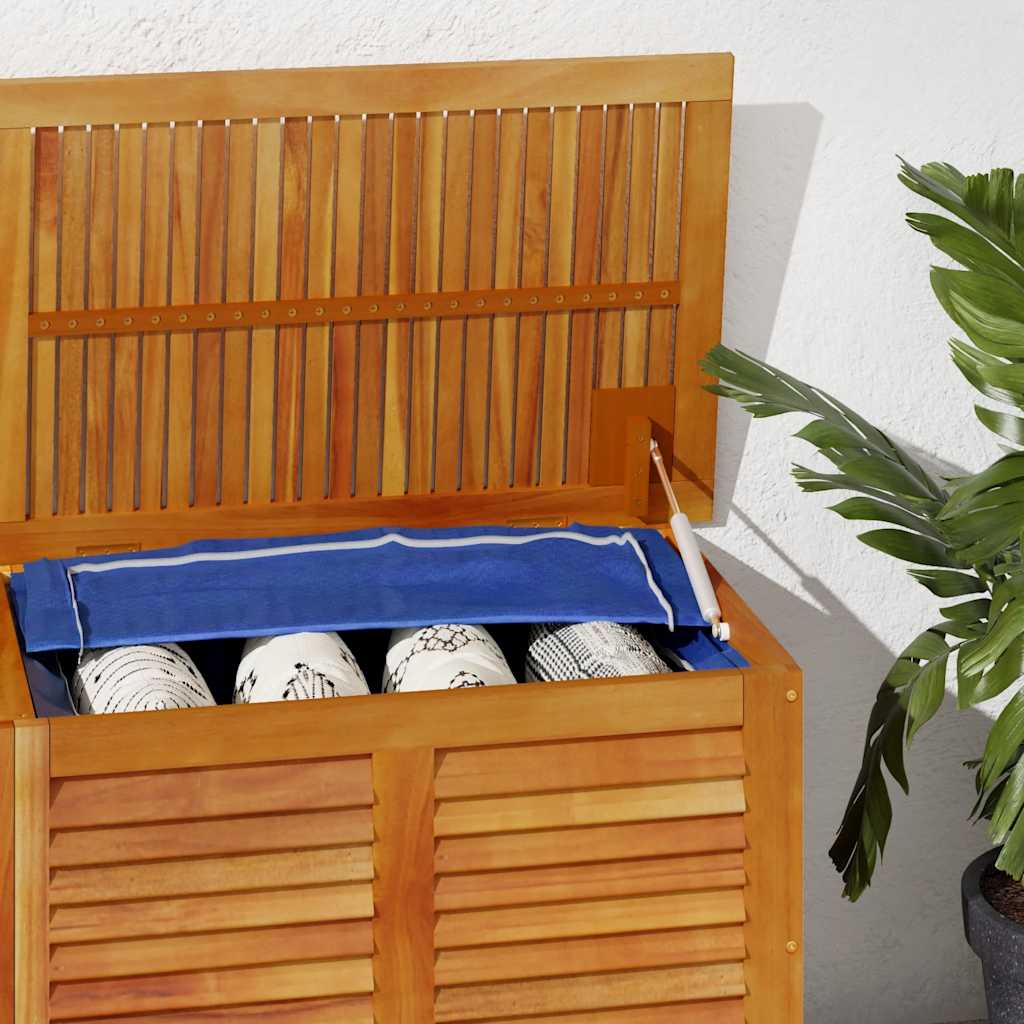 Gartenbox mit Lüftungsschlitzen 150x50x56 cm Massivholz Akazie