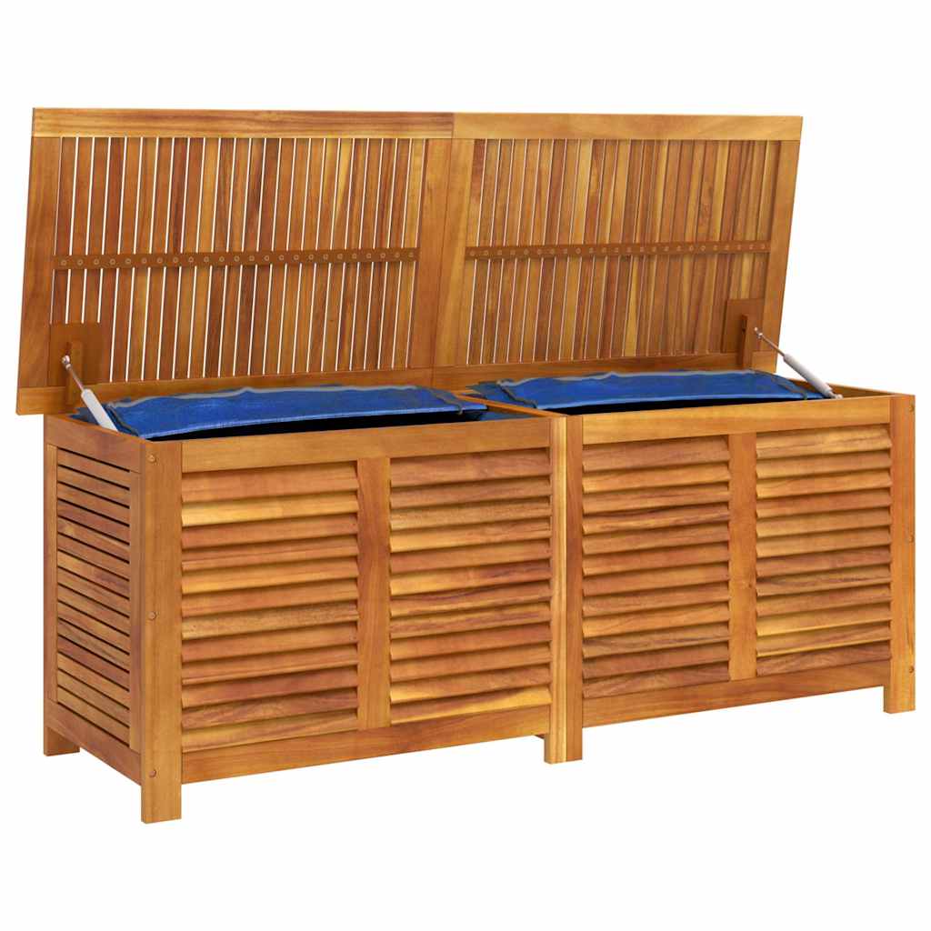 Gartenbox mit Lüftungsschlitzen 150x50x56 cm Massivholz Akazie