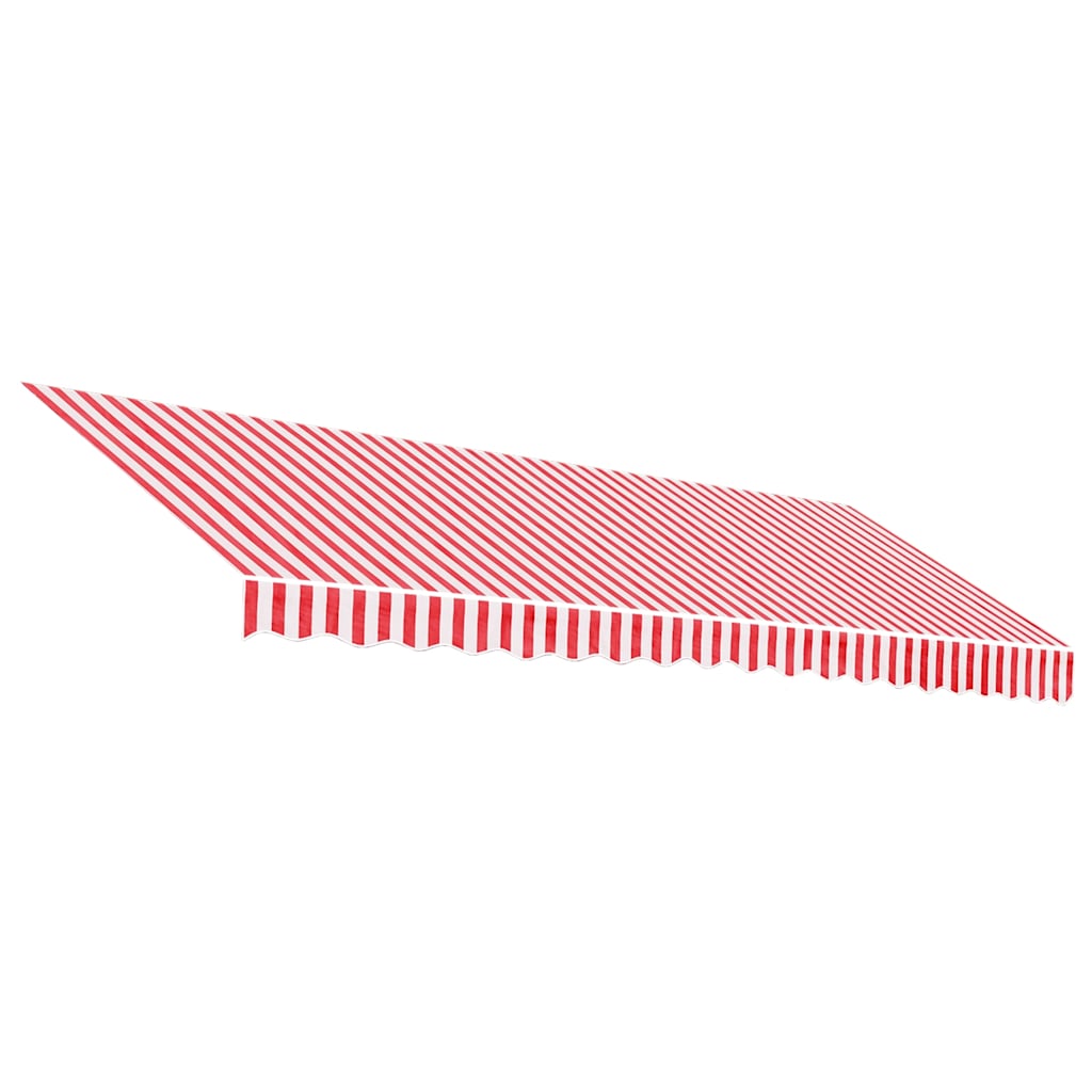 Markisenbespannung Rot und Weiß Gestreift 4,5x3,5 m