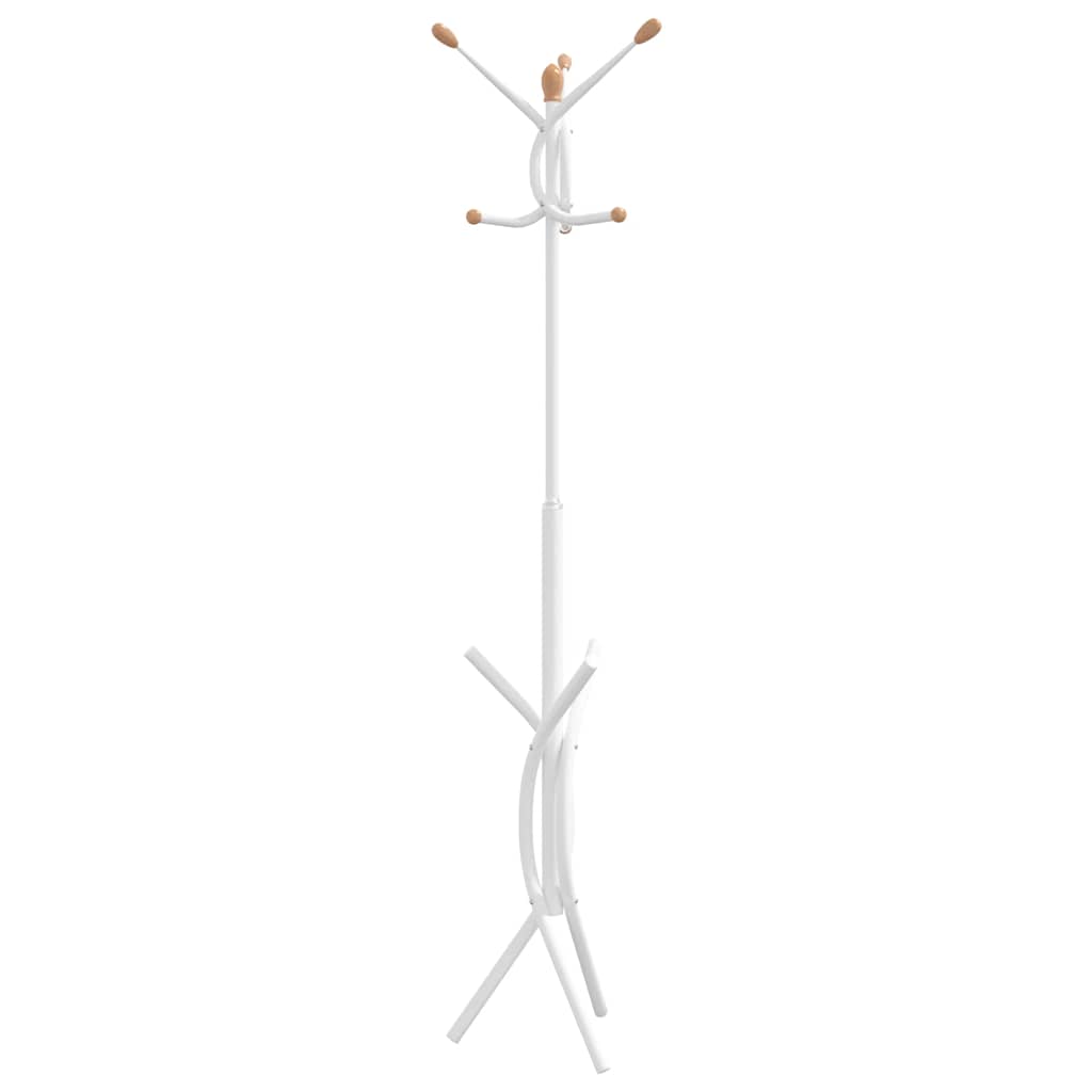 Garderobenständer Weiß 176 cm Pulverbeschichtetes Eisen