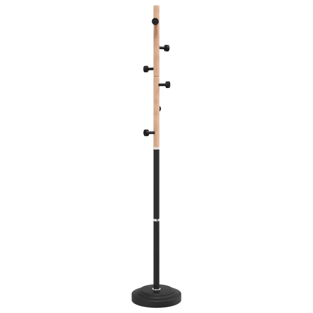 Portemanteau noir 177 cm Fer thermolaqué