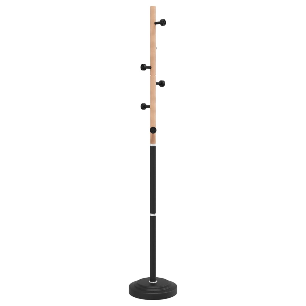 Portemanteau noir 177 cm Fer thermolaqué